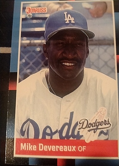 1988 Donruss #546 Mike Devereaux — front