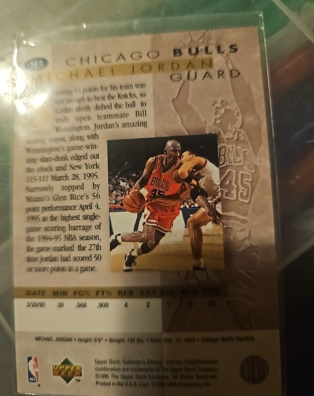 1995 Upper Deck #403 Michael Jordan — front