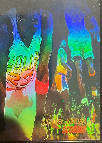 1997 Fleer Michael Jordan Scoring #1 — front