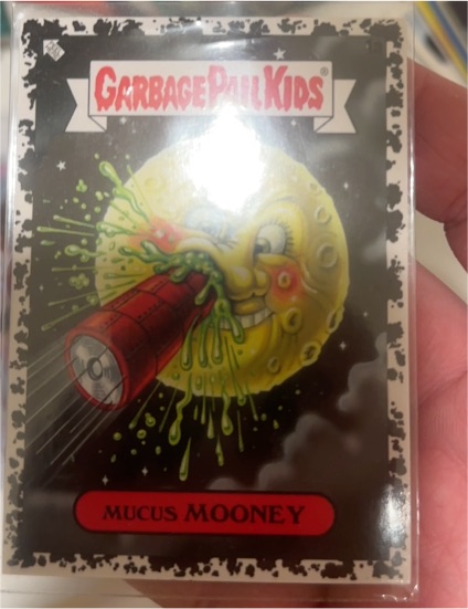 1985 Garbage Pail Kids #1a Mucus Mooney — front