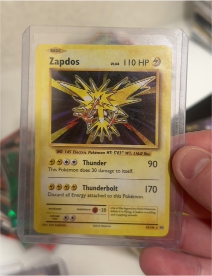 1999 Pokémon #15 Zapdos — front