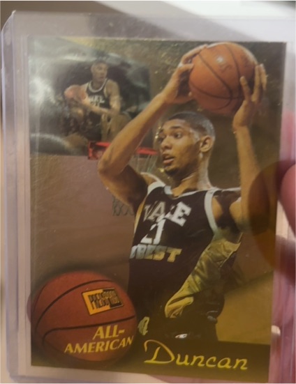 1996 Classic All-American #1 Tim Duncan — front