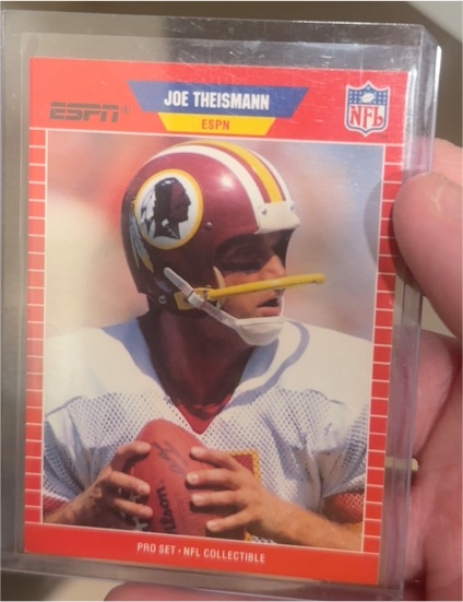 1990 Pro Set #1 Joe Theismann — front
