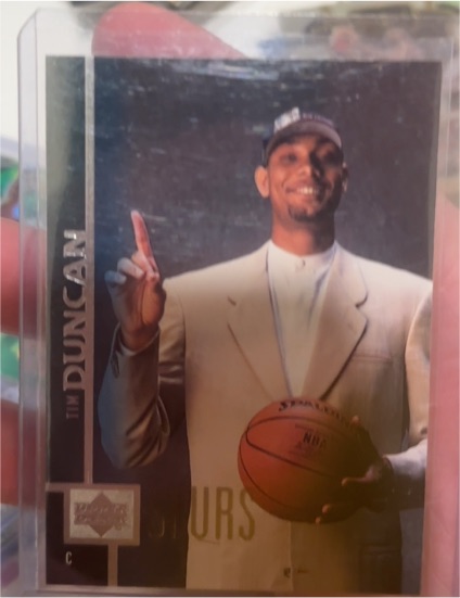 1997 Upper Deck #1 Tim Duncan — front