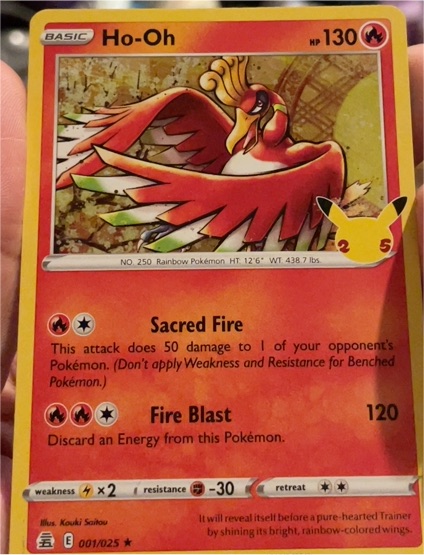 2021 Pokémon 001 Ho-Oh — front
