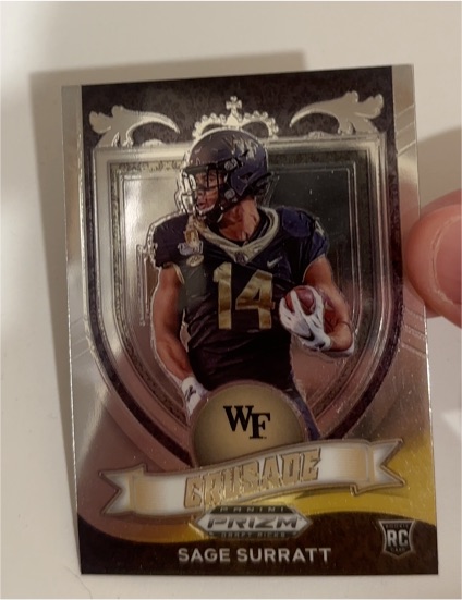 2020 Panini Prizm Draft Picks #14 Sage Surratt — front