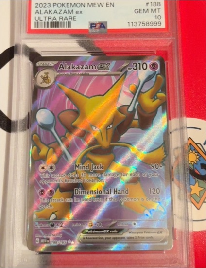2023 Pokémon #188 Alakazam ex — front