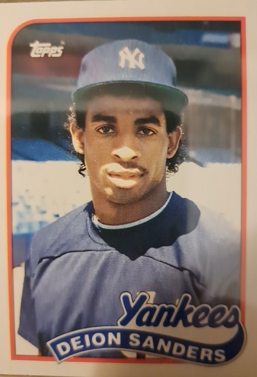 1989 Topps #100 Deion Sanders — front