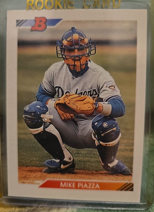 1992 Bowman #548 Mike Piazza Rookie Card — front