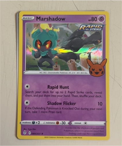 2021 Pokémon #080 Marshadow — front