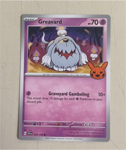 2023 Pokémon Scarlet & Violet #104 Greavard — front