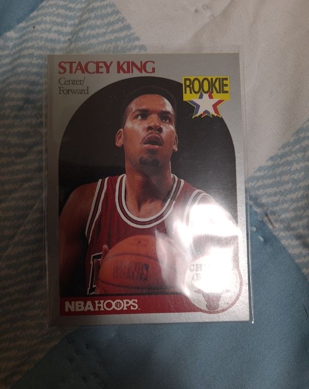 1990 NBA Hoops #1 Stacey King — front