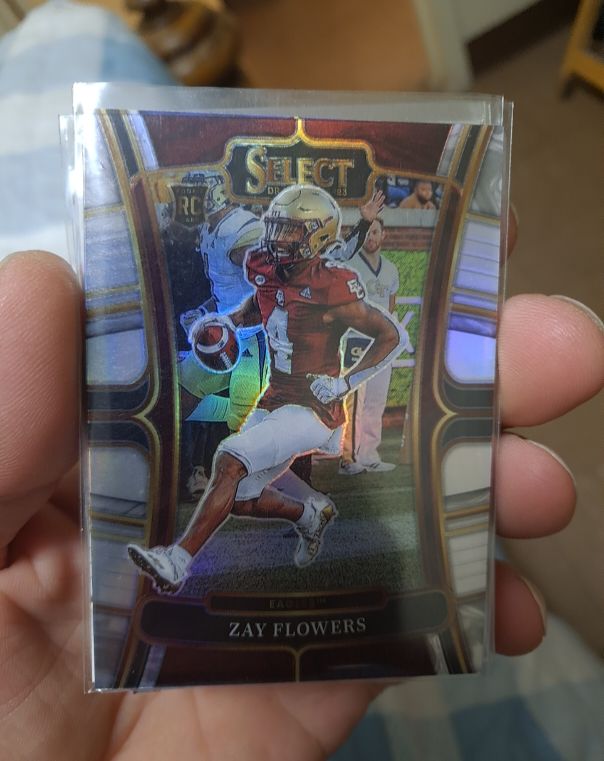 2023 Panini Select Draft #4 Zay Flowers — front