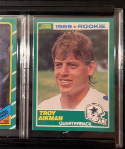 1989 Score #1 Troy Aikman — front