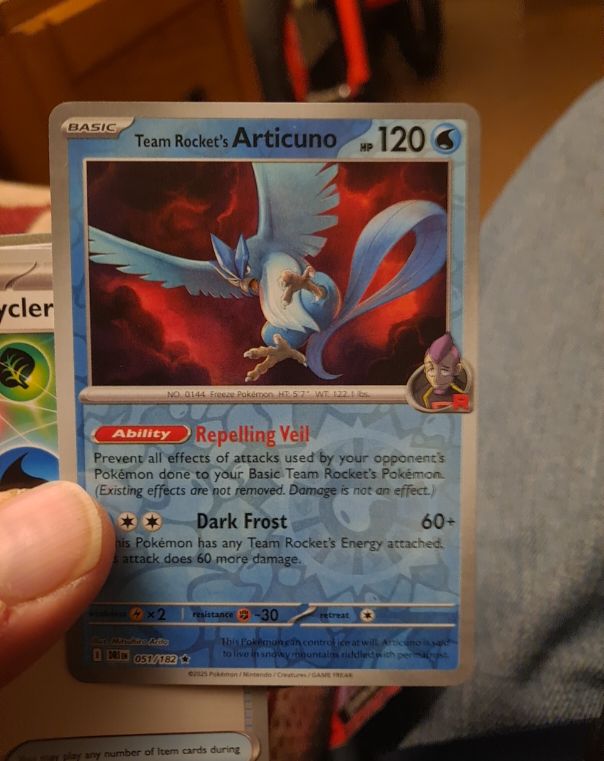 2023 Pokémon #051 Team Rocket's Articuno — front