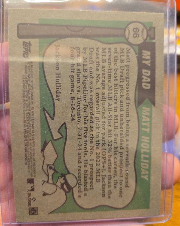 2022 Topps #66 Matt Holliday — front