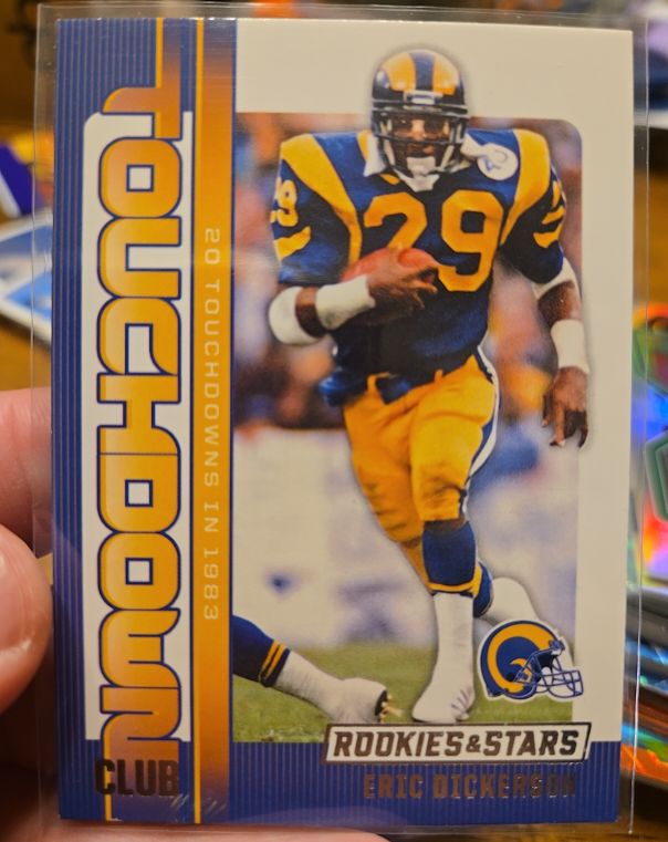 1983 Rookies & Stars #20 Eric Dickerson Touchdown Club — front