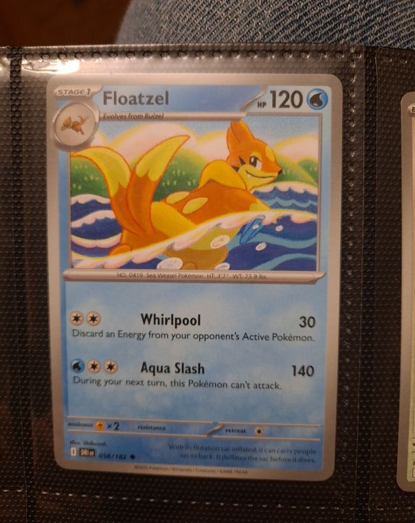 2013 Pokémon Black & White Plasma Storm #056 Floatzel — front