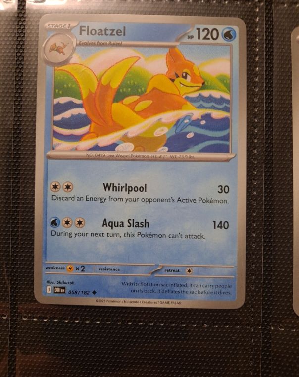 2023 Pokémon DRI #058 Floatzel — front