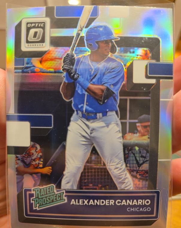 2022 Donruss Optic Rated Prospect Alexander Canario — front