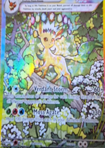 2021 Pokémon Sword & Shield Shining Fates #SV107 Leafeon VMAX — front