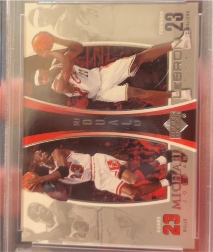 2003 Upper Deck Michael Jordan LeBron James #23 — front