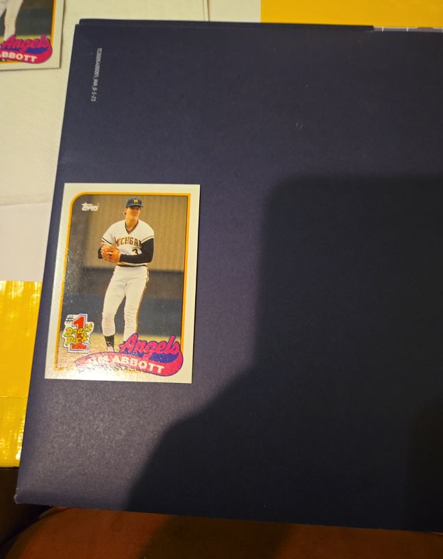 1987 Topps #1 Mark Abbott — front
