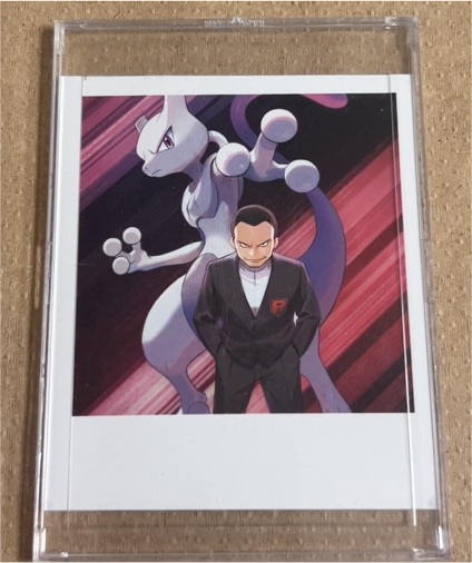 2025 Pokémon TCG Team Rocket's Mewtwo ex Box Photo Sticker — front