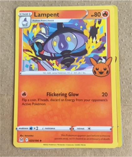 2023 Pokémon Trick or Trade #025 Lampent — front