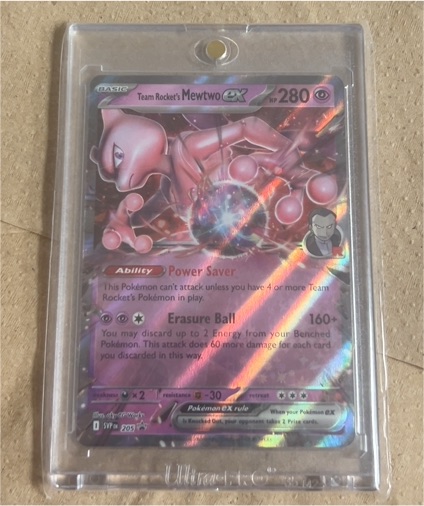 2025 Pokémon TCG Team Rocket's Mewtwo EX #205 Scarlet & Violet Promo — front