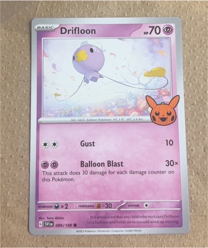 2023 Pokémon TCG Trick or Trade #089 Drifloon — front