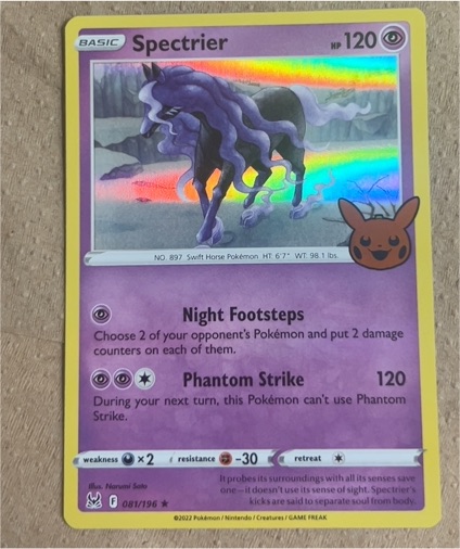 2023 Pokémon Trick or Trade #081 Spectrier — front