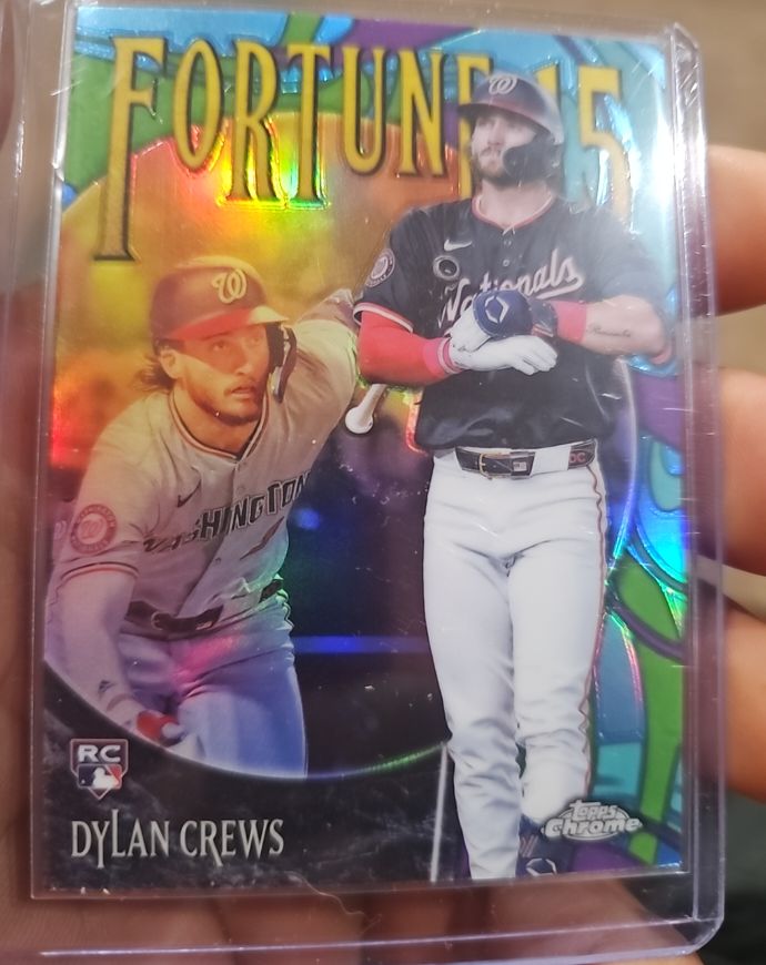 2025 Topps Chrome #F15-11 Dylan Crews — front