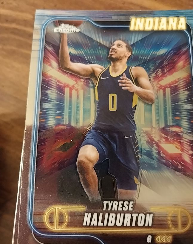 2024-25 Topps Chrome #100 Tyrese Haliburton — front