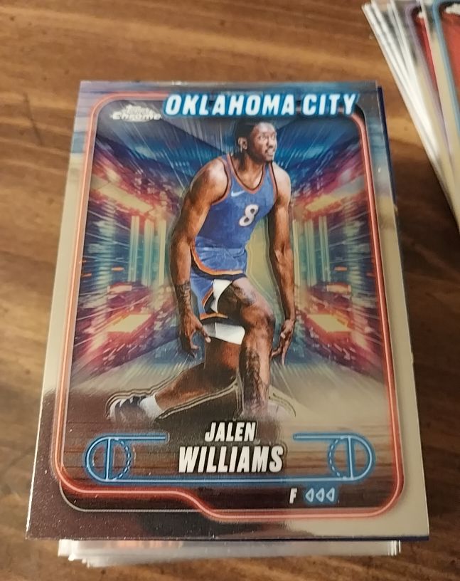 2024-25 Topps Chrome #63 Jalen Williams — front