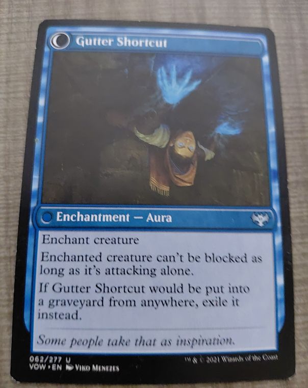 2021 Magic: The Gathering #062 Gutter Shortcut — front