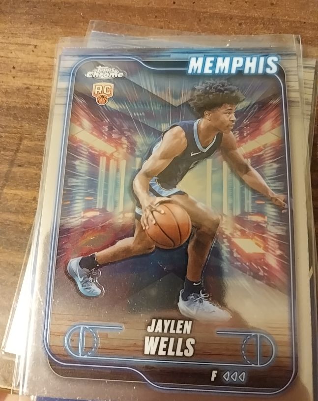 2024-25 Topps Chrome #185 Jaylen Wells — front
