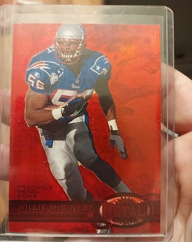 1997 Metal Universe Precious Metal Gems Red #? Willie McGinest — front