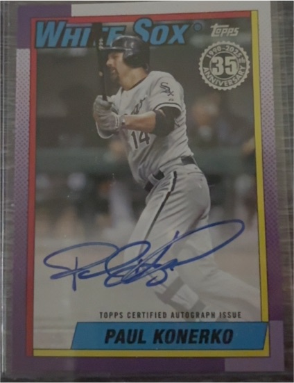 2025 Topps Series 1 1990 Topps Baseball Autographs #90A-PK Paul Konerko — front