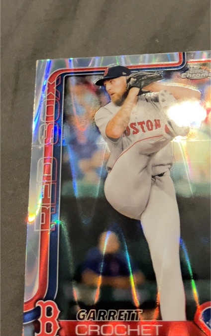 2025 Topps Chrome Garrett Crochet Red Sox — front