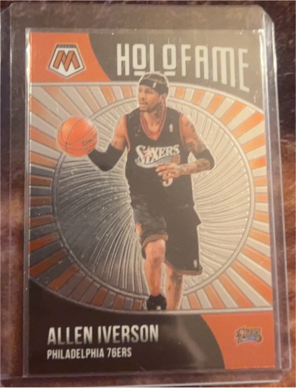 2020-21 Panini Mosaic #1 Allen Iverson HoloFame — front