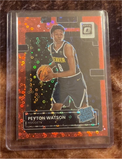 2022-23 Donruss Optic #223 Peyton Watson — front