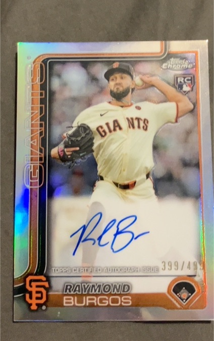 2025 Topps Chrome #RA-RBU Raymond Burgos — front