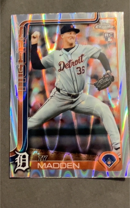 2025 Topps Chrome #285 Ty Madden — front