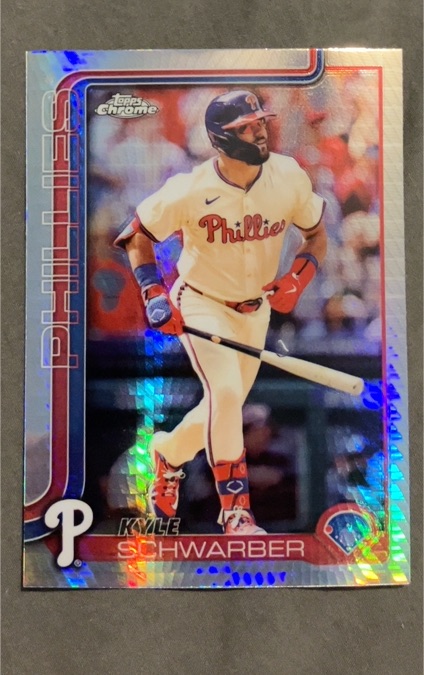 2025 Topps Chrome #141 Kyle Schwarber — front