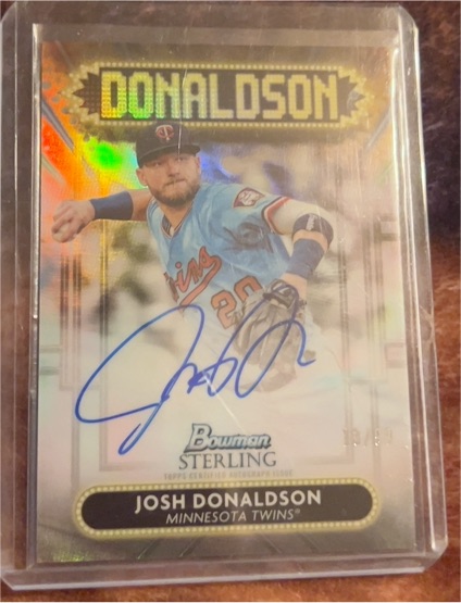 2022 Bowman Sterling #SSA-JDN Josh Donaldson — front