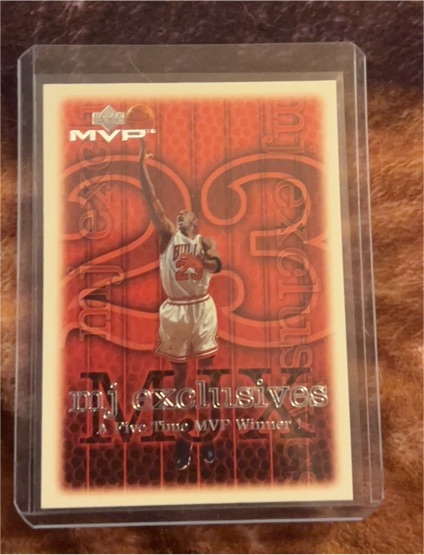 1999-00 Upper Deck MVP #187 Michael Jordan MJ Exclusives — front