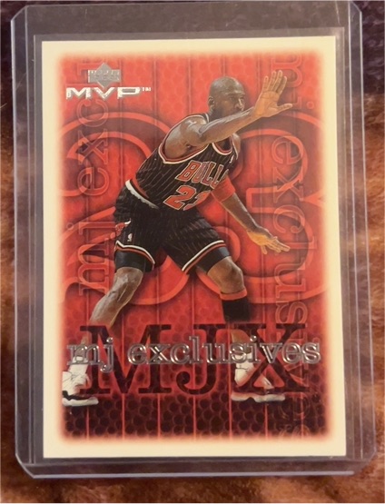 1999-00 Upper Deck MVP #190 Michael Jordan MJ Exclusives — front