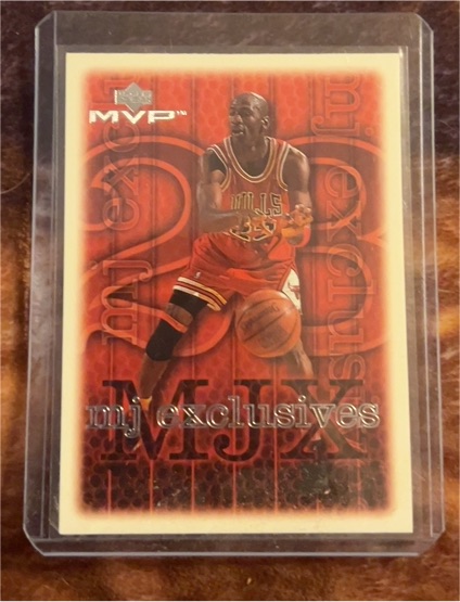 1999-00 Upper Deck MVP #201 Michael Jordan MJ Exclusives — front