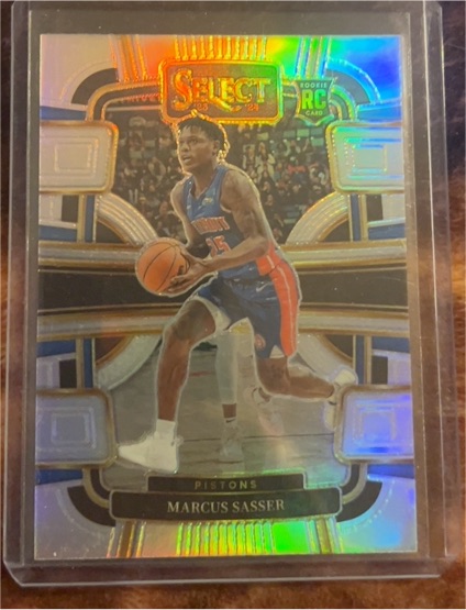 2023-24 Panini Select #70 Marcus Sasser Concourse Silver Prizm Rookie — front